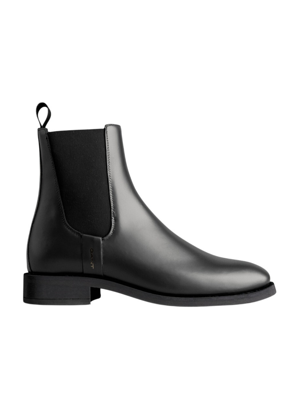 Gant Women's Fayy Chelsea Boots US 7.5 EU 39 Black Leather Pull-On NWOB